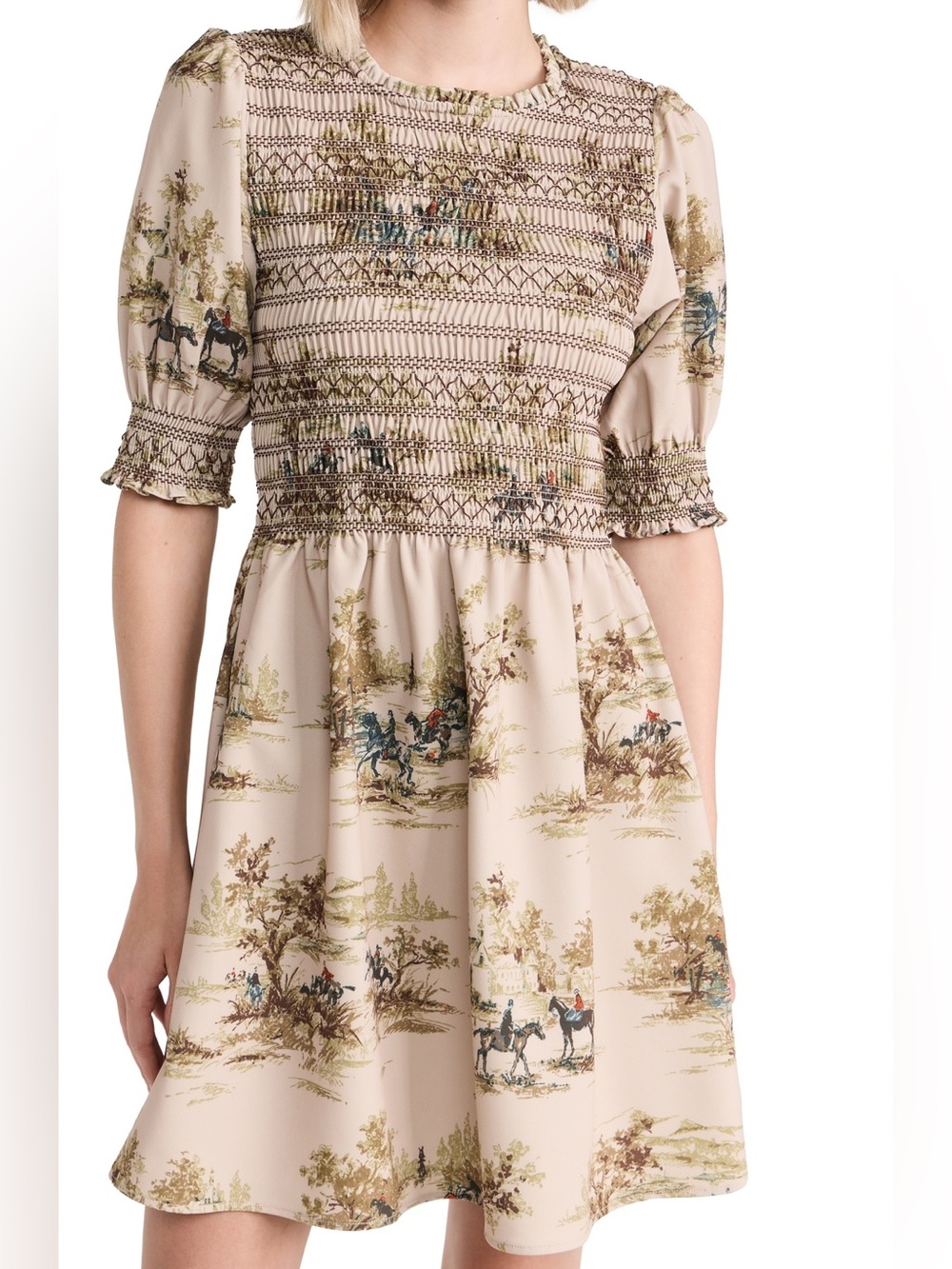 Hill House Ellie Equestrian Toile Nap Dress